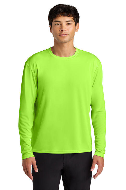 A4 N3165 Cooling Performance Long Sleeve Tee - Lime