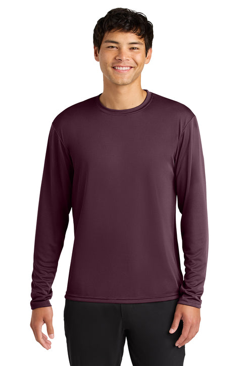 A4 N3165 Cooling Performance Long Sleeve Tee - Maroon
