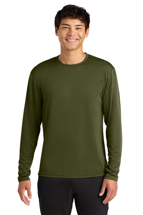 A4 N3165 Cooling Performance Long Sleeve Tee - Military Green