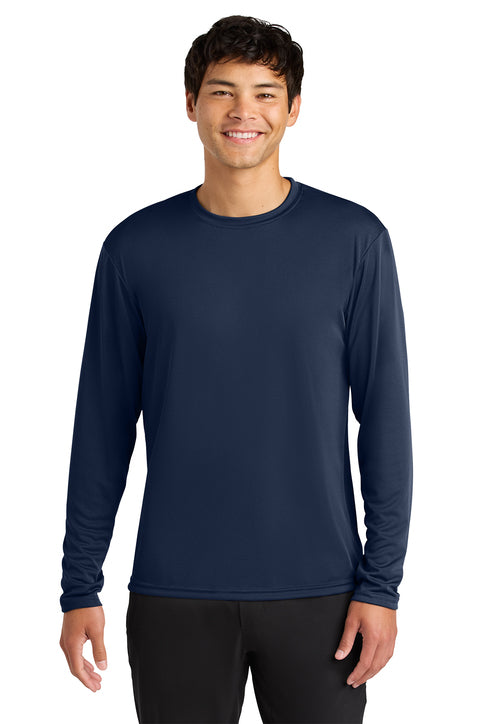 A4 N3165 Cooling Performance Long Sleeve Tee - Navy