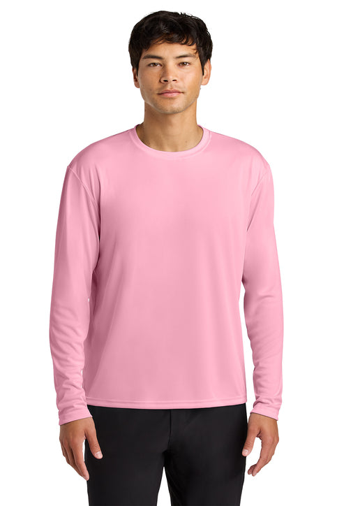 A4 N3165 Cooling Performance Long Sleeve Tee - Pink