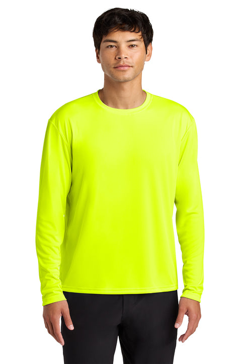 A4 N3165 Cooling Performance Long Sleeve Tee - Safety Yellow