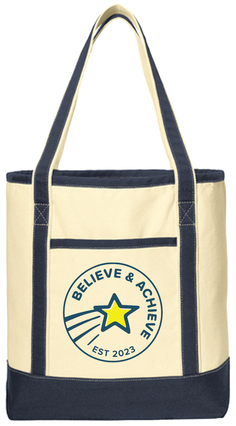 Believe & Achieve Tote Bags (IQR)