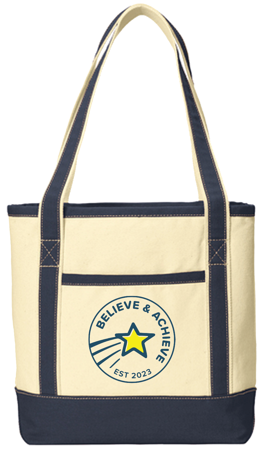 Believe & Achieve Tote Bags (IQR)