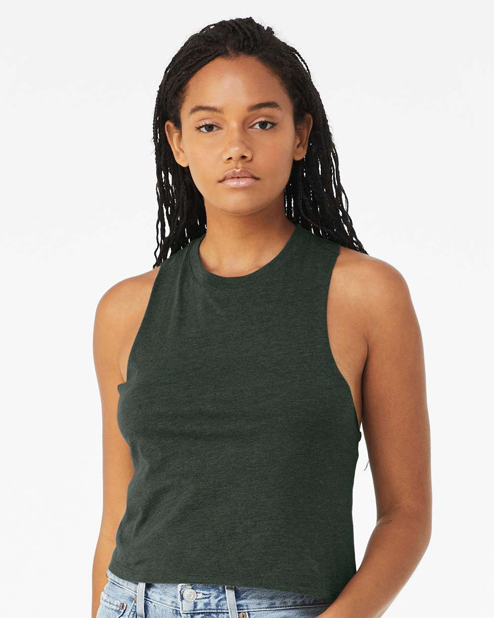 Bella + Canvas 6682 Women's Racerback Cropped Tank
