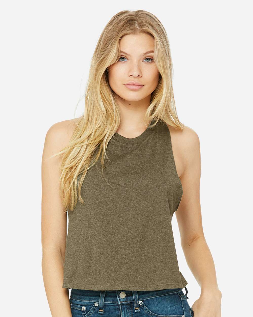 Bella + Canvas 6682 Women's Racerback Cropped Tank