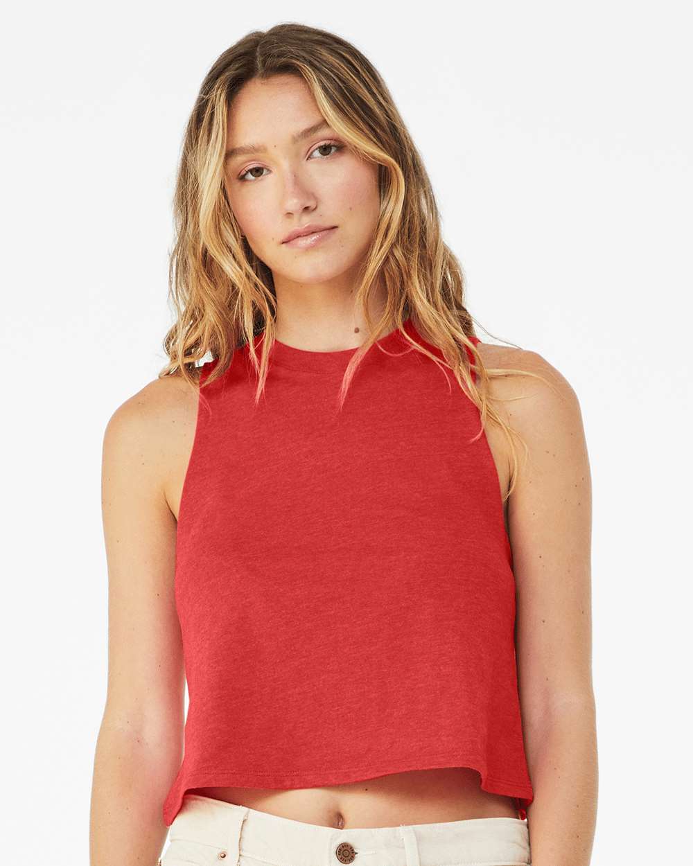 Bella + Canvas 6682 Women's Racerback Cropped Tank