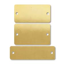 4" x 1.5" Brass Tag Engraved
