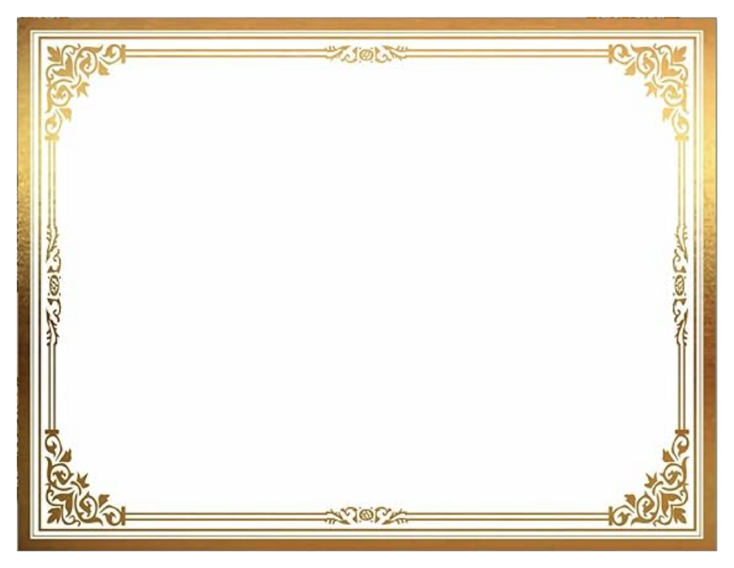 8.5 x 11 80lb Award Certificates with Custom Printing