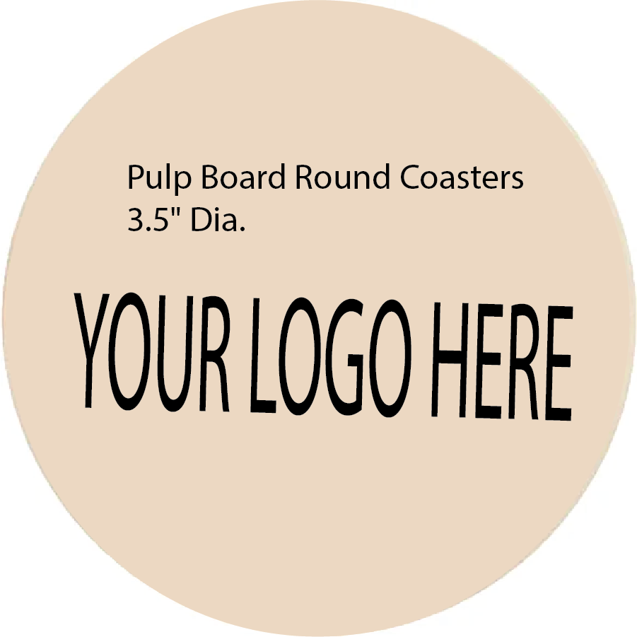 3.5" Pulpboard Coaster