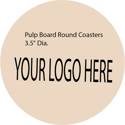 3.5" Pulpboard Coaster