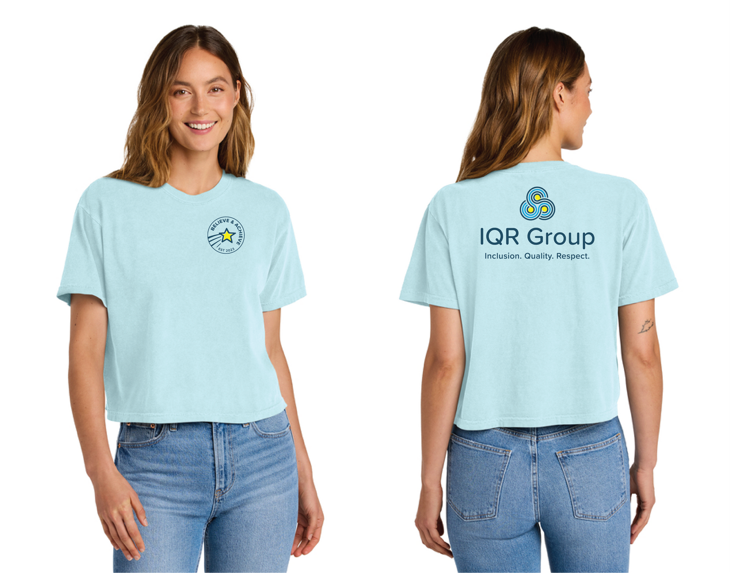 Believe & Achieve  - Womens Crop SS (IQR) (Copy)