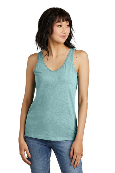 District DT154 Women's Perfect Blend ® CVC V-Neck Tank