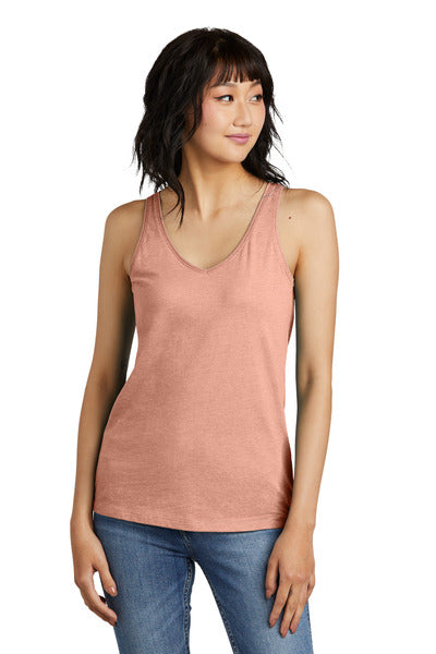 District DT154 Women's Perfect Blend ® CVC V-Neck Tank