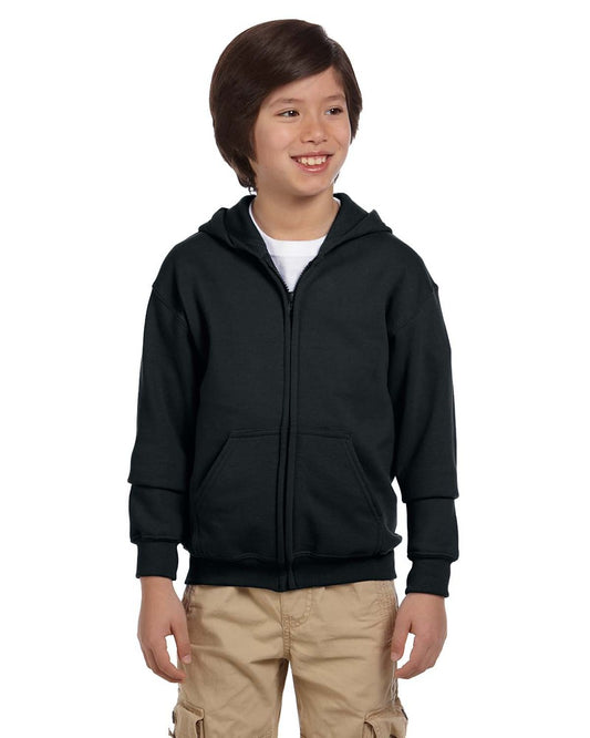 Gildan G186B Youth Heavy Blend ™ Full-Zip Hooded Sweatshirt