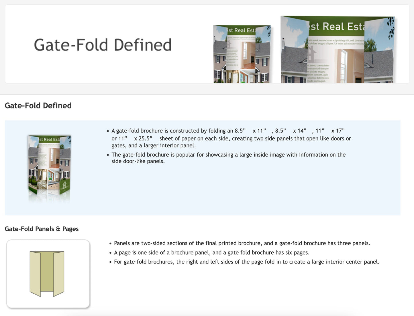 Brochure Tri-Fold / Letter-Fold 8.5" x 11"