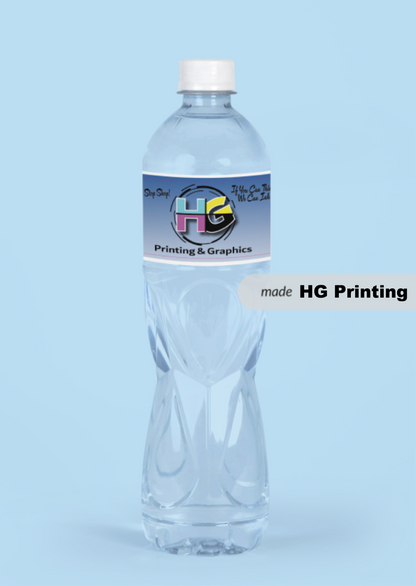 Custom water bottle labels 8oz or 16oz 8.5" x 1.65"