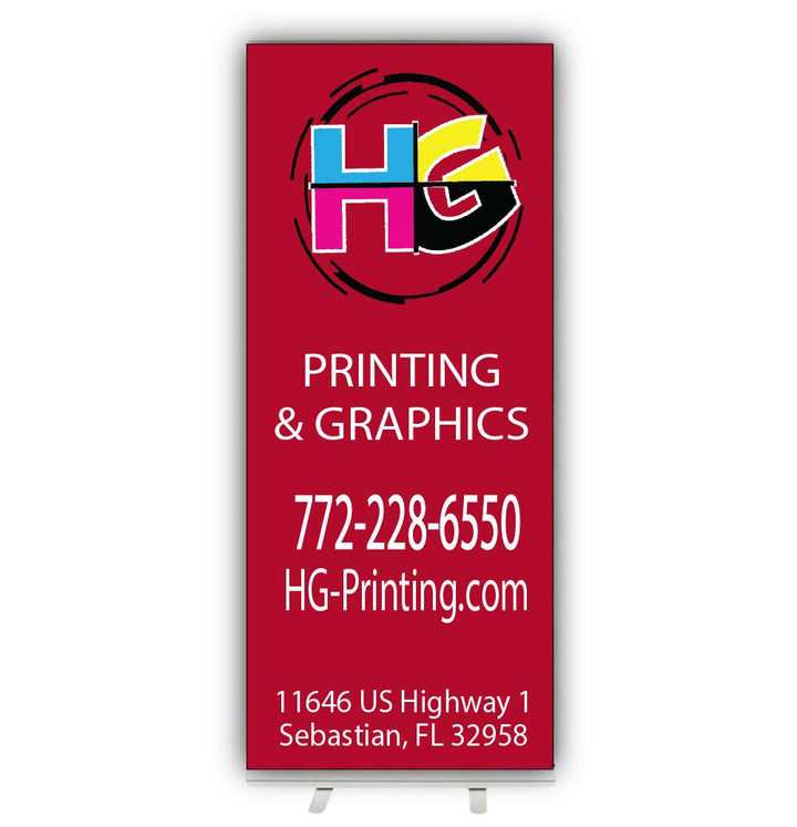 33.5″ Retractable Banner &amp; Stand