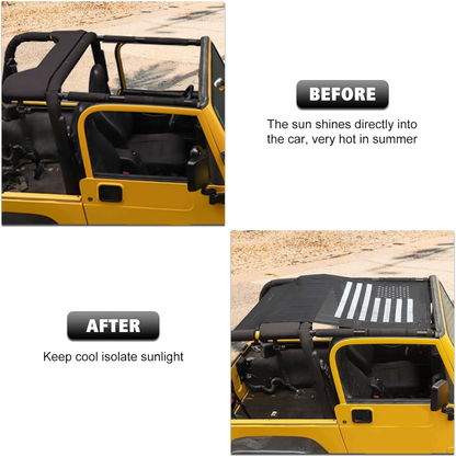 Sunshade Jeep Wrangler Bikini Top (Custom)