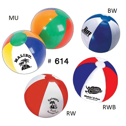 12" Beach Ball with Single color imprint I.C