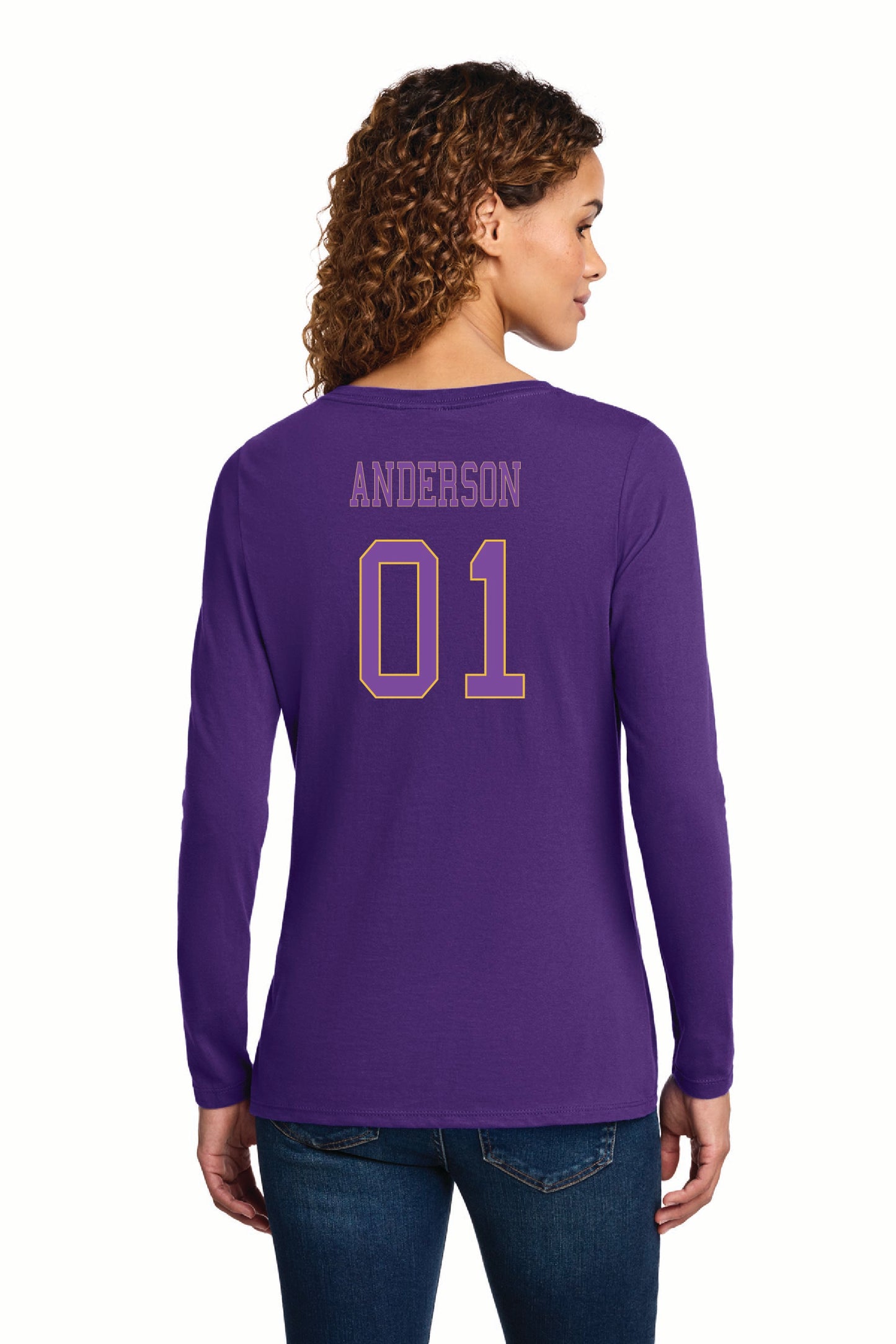 Port & Co™ Women's Long Sleeve Fan Favorite™ V-Neck Tee