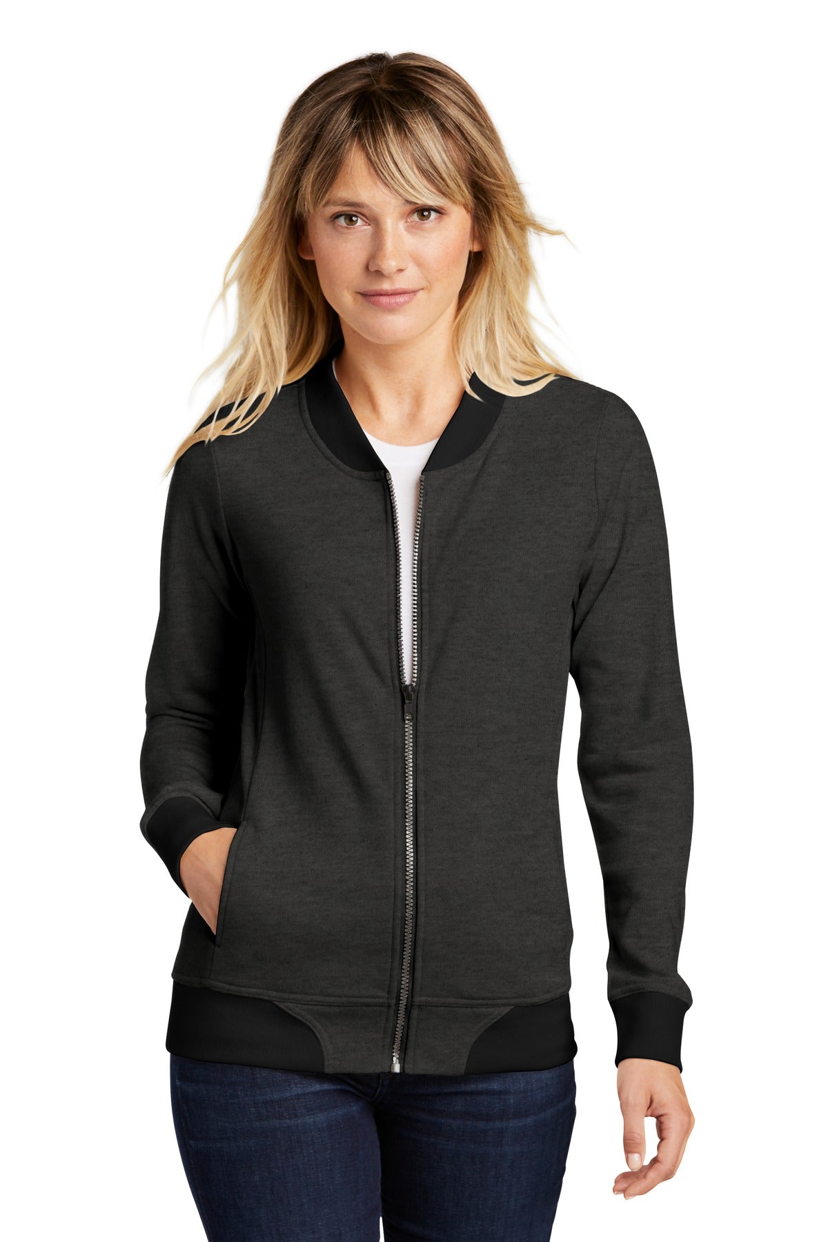 Sport-Tek LST274 Ladies Lightweight French Terry Bomber