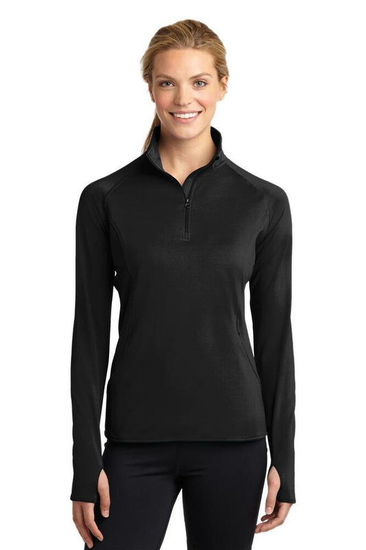 Sport-Tek LST850 Ladies Sport-Wick ® Stretch 1/4-Zip Pullover