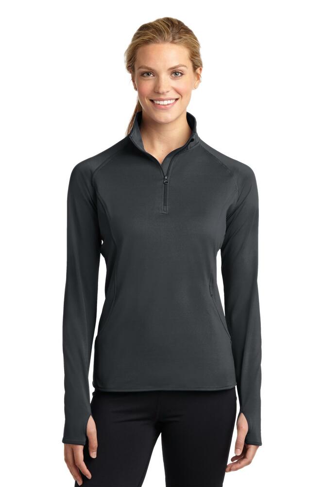 Sport-Tek LST850 Ladies Sport-Wick ® Stretch 1/4-Zip Pullover