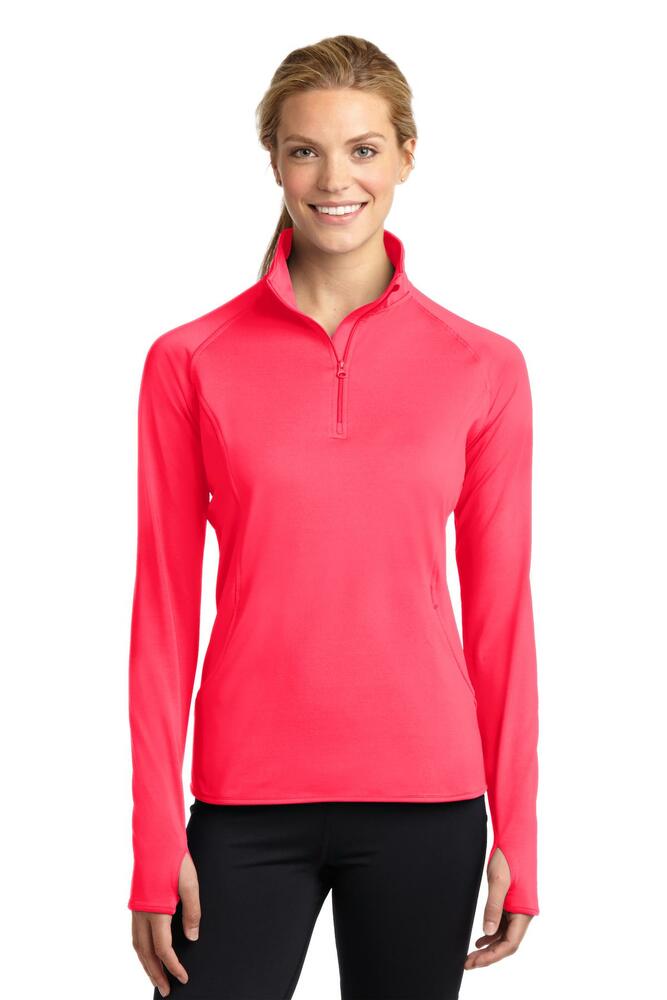 Sport-Tek LST850 Ladies Sport-Wick ® Stretch 1/4-Zip Pullover