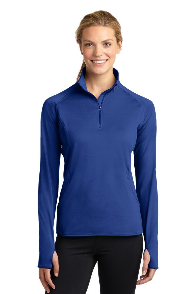 Sport-Tek LST850 Ladies Sport-Wick ® Stretch 1/4-Zip Pullover