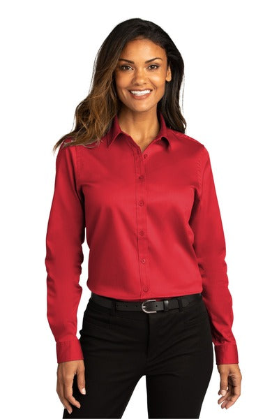 Port Authority LW808 Ladies Long Sleeve SuperPro ™ React ™ Twill Shirt