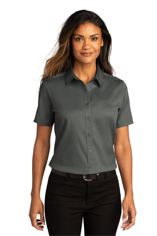 Port Authority LW809 Ladies Short Sleeve SuperPro ™ React ™ Twill Shirt