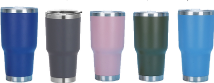 30 Ounce Stainless Steel Tumbler with Lid (Including Laser Engraving)