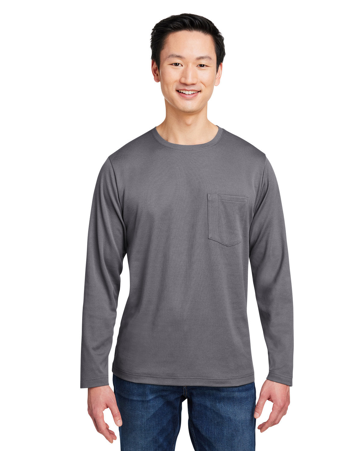Harriton M118L Unisex Charge Snag and Soil Protect Long-Sleeve T-Shirt