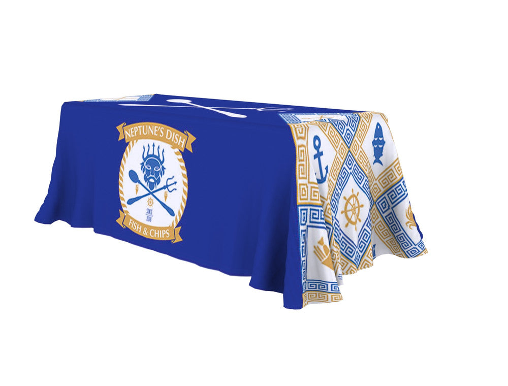 6 ft. Custom Table Cover – Full Back