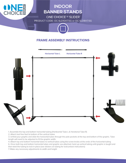 ONE CHOICE® Slider Banner Stands