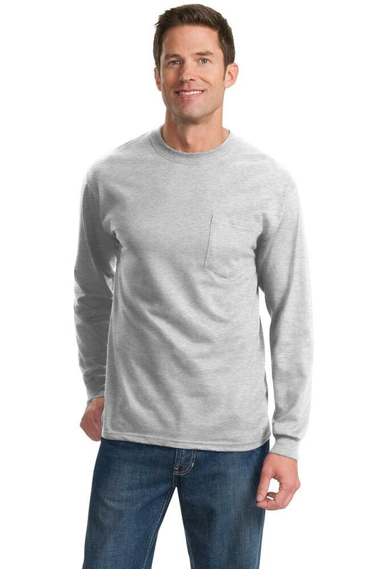 Port & Company PC61LSP Long Sleeve Essential Pocket Tee