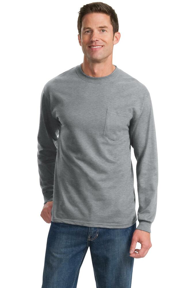 Port & Company PC61LSP Long Sleeve Essential Pocket Tee