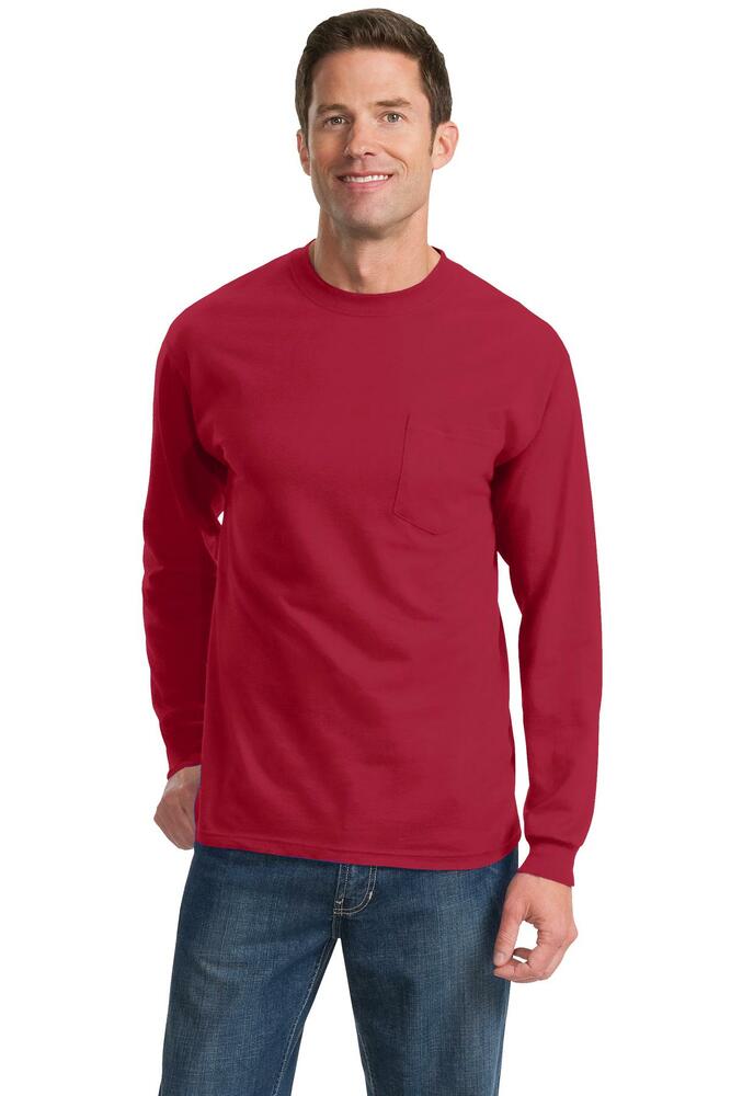 Port & Company PC61LSP Long Sleeve Essential Pocket Tee