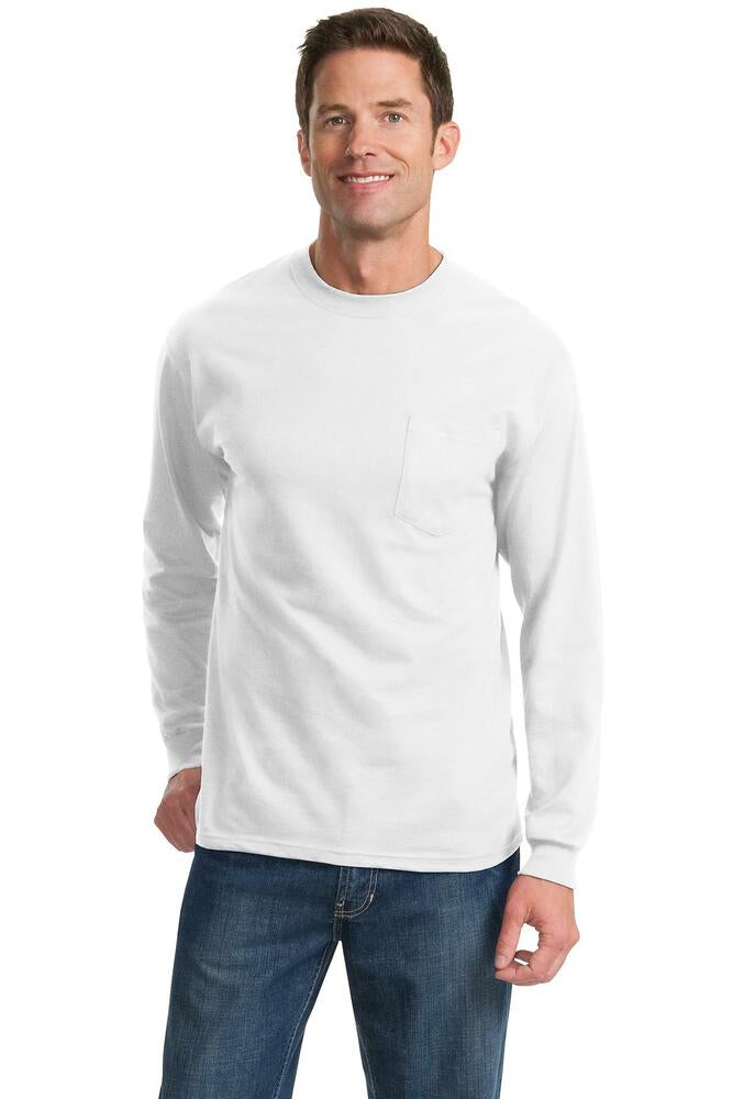 Port & Company PC61LSP Long Sleeve Essential Pocket Tee