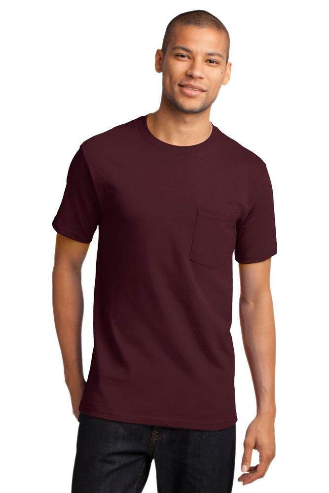 Port &amp; Co Essential Pocket Tee. PC61P