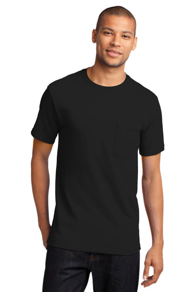Port &amp; Co Essential Pocket Tee. PC61P