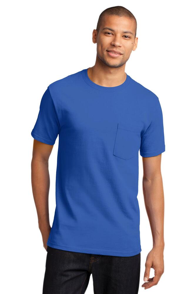 Port &amp; Co Essential Pocket Tee. PC61P