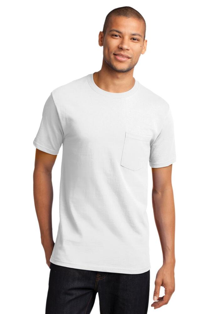 Port &amp; Co Essential Pocket Tee. PC61P