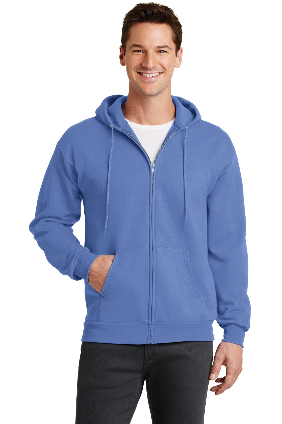 Port & Company PC78ZH Core Fleece Full-Zip Hooded Sweatshirt