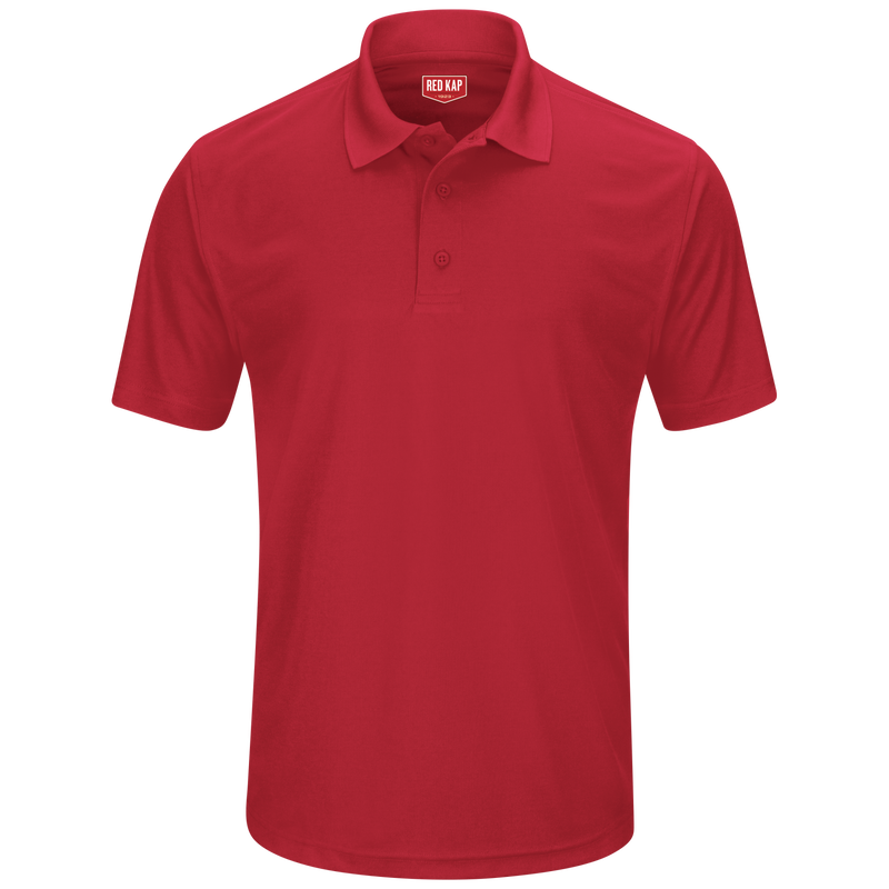 Red Kap SK96 Men's Short Sleeve Performance Knit® Pocketless Core Polo