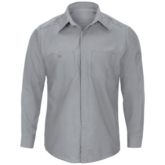 Red Kap SP3A Grey Men's Long Sleeve Pro Airflow Work Shirt