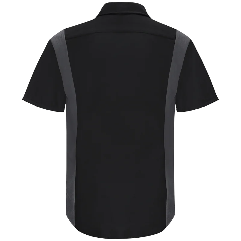 Men's Short Sleeve Performance Plus Shop Shirt With Oilblok Technology SY42CF