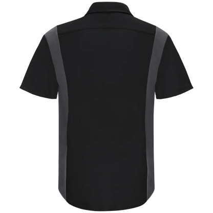 Men's Short Sleeve Performance Plus Shop Shirt With Oilblok Technology SY42CF
