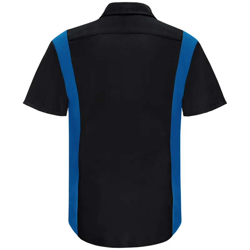 Men's Short Sleeve Performance Plus Shop Shirt With Oilblok Technology SY42CF